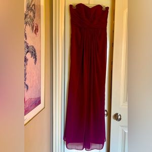 David’s Bridal bridesmaid dress. Wine color. Size 6